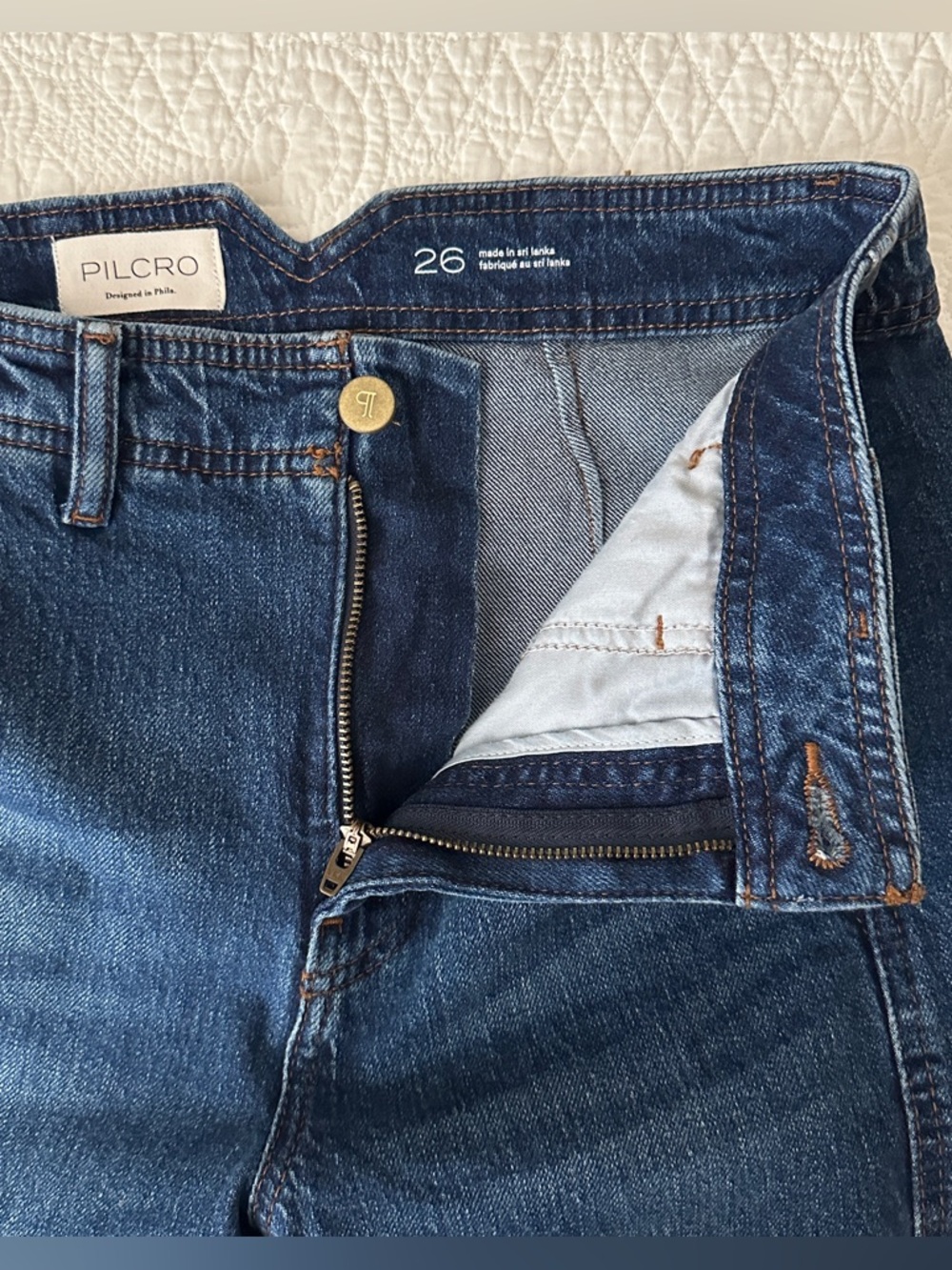 Pilcro Anthropologie The Lex High-Rise Relaxed Tapered Jeans Size 26 - Picture 9 of 15